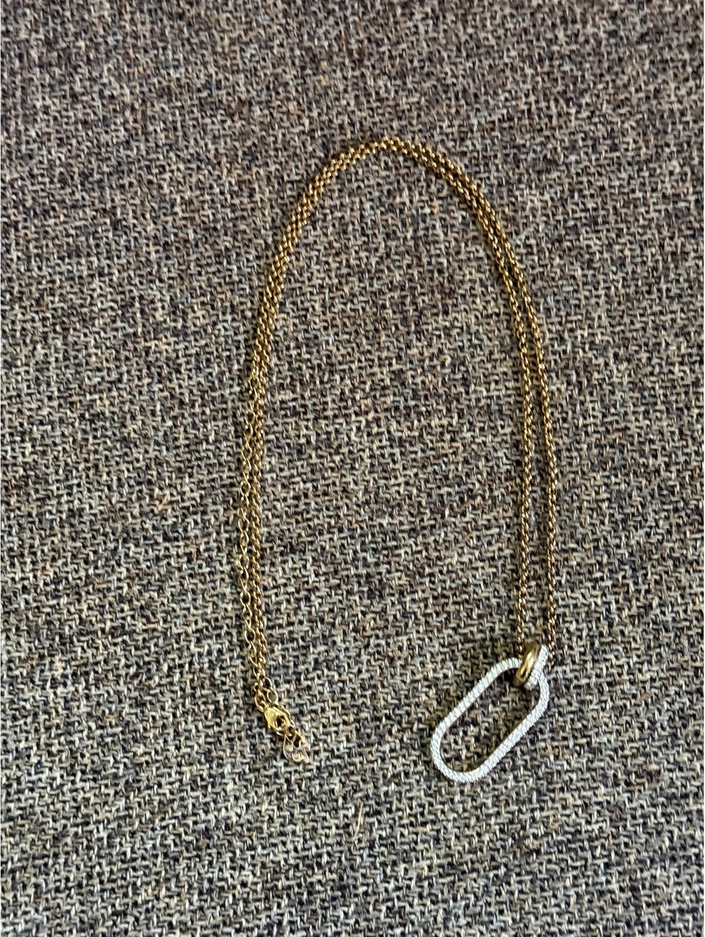 Swarovski Crystal Time Interlocking Pendant Necklace
